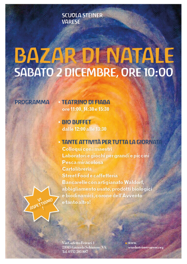 Bazar di Natale 2023, Scuola Steiner Varese