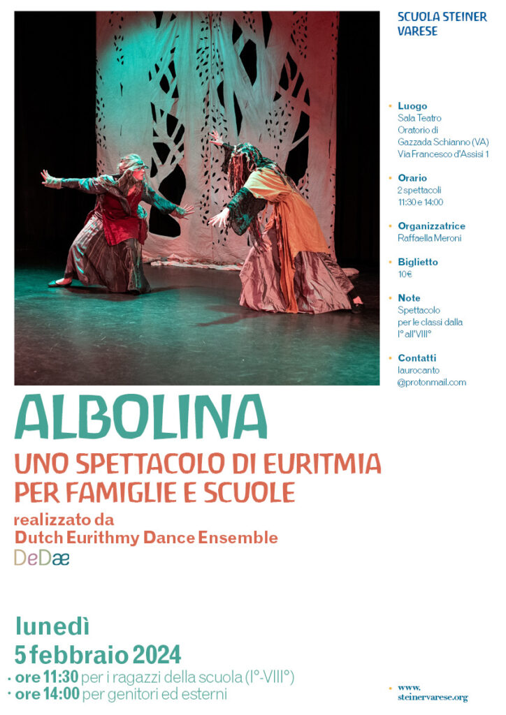 Albolina, spettacolo di Euritmia per famiglie e scuole