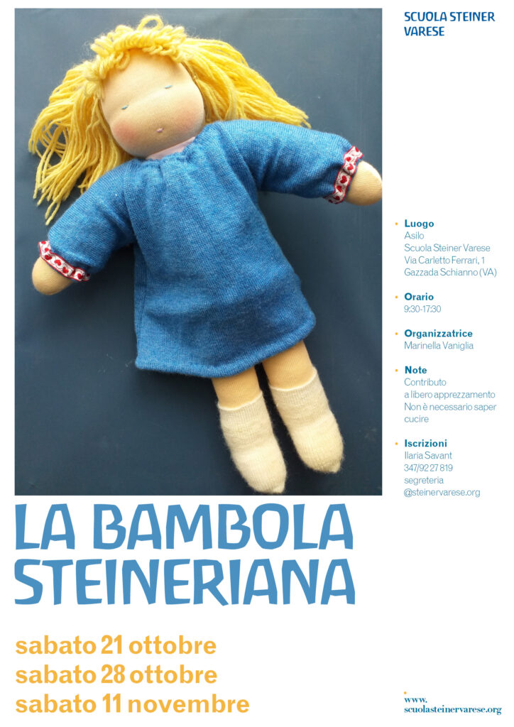 Realizzazione bambola steineriana, Asilo Steiner Varese